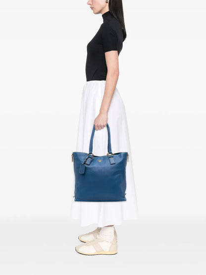 Pre-OwnedPrada Pre-Owned2000-2025 Vitello Daino Side Zip Shopper tote bag