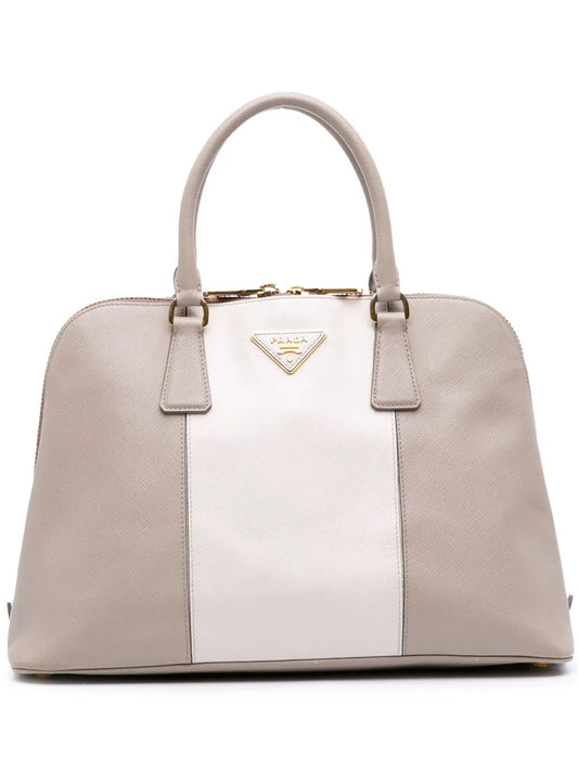 Pre-OwnedPrada Pre-Owned2013-2025 Medium Bicolor Saffiano Lux Promenade satchel