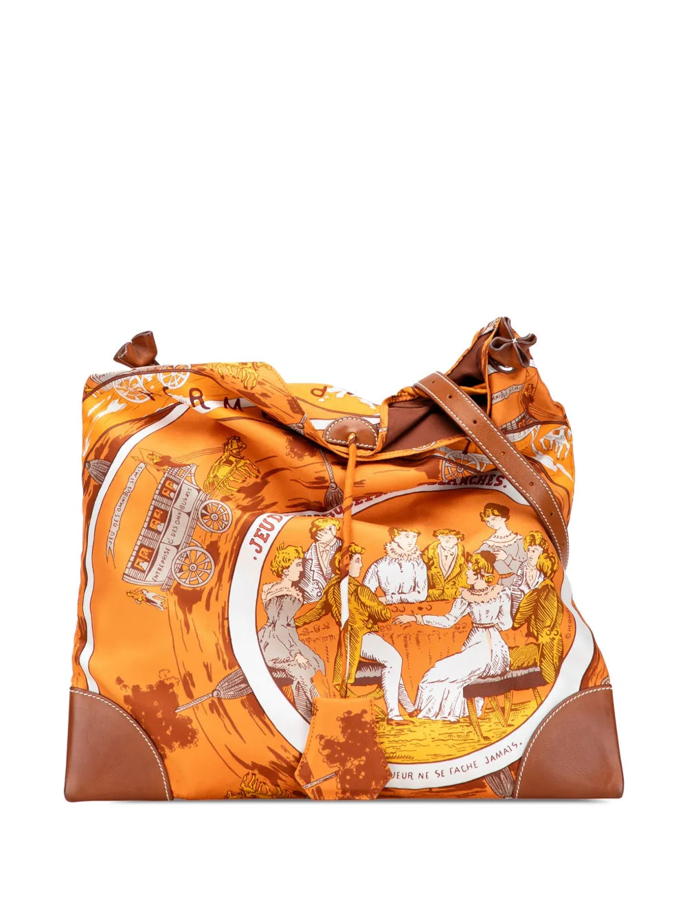 Pre-OwnedHermre-Owned2009 Jeu des Omnibus et Dames Blanches Silky Pop crossbody bag