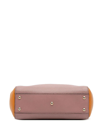 Pre-OwnedGucci Pre-Owned2016-2025 Mini Bicolor Calfskin Bamboo Shopper satchel