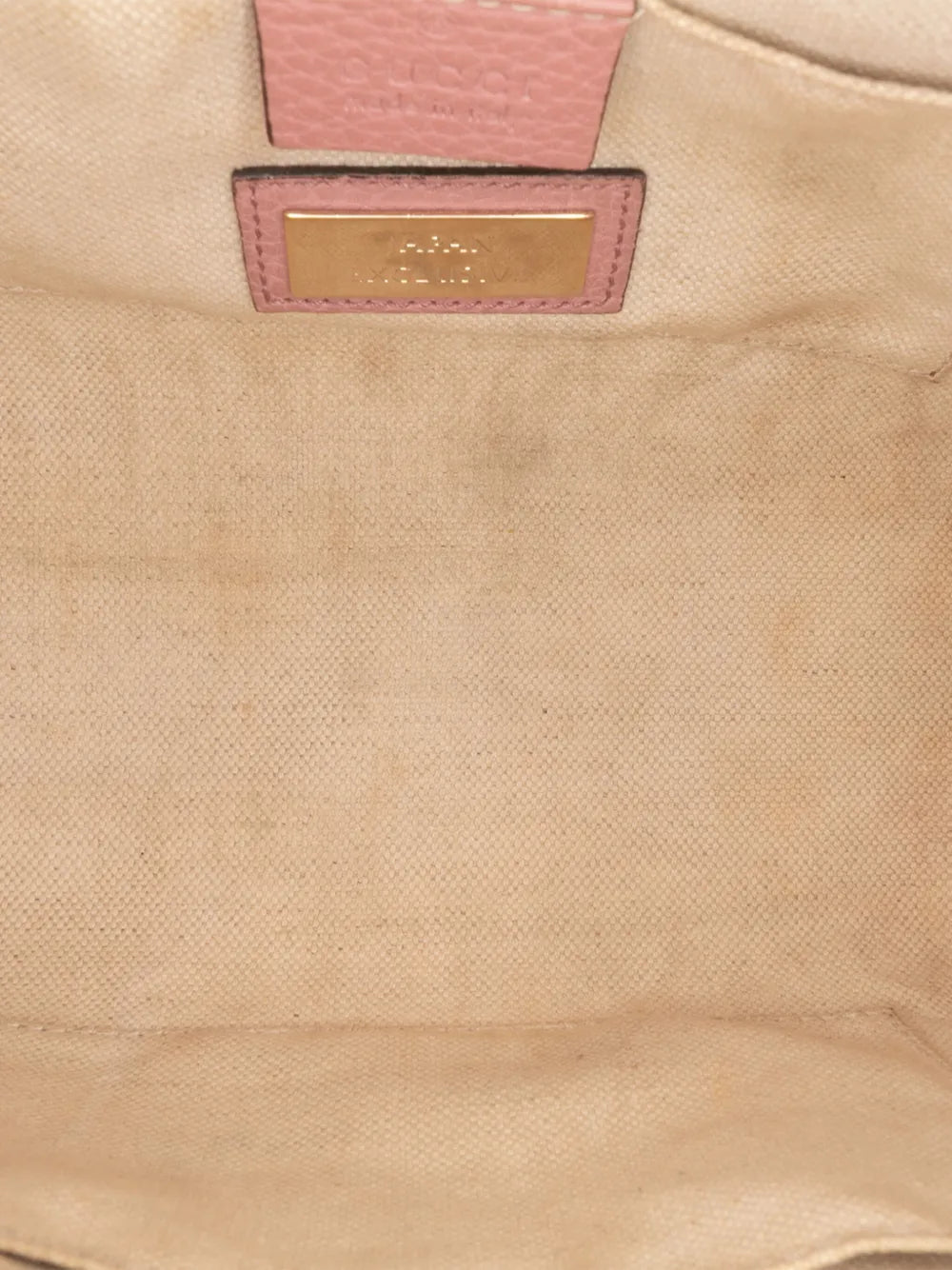 Pre-OwnedGucci Pre-Owned2016-2025 Mini Bicolor Calfskin Bamboo Shopper satchel