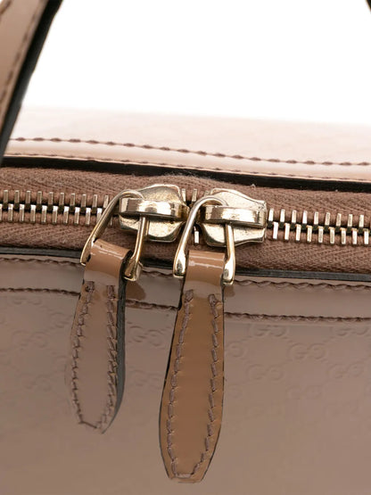 Pre-OwnedGucci Pre-Owned2016-2025 Small Microguccissima Patent Nice satchel