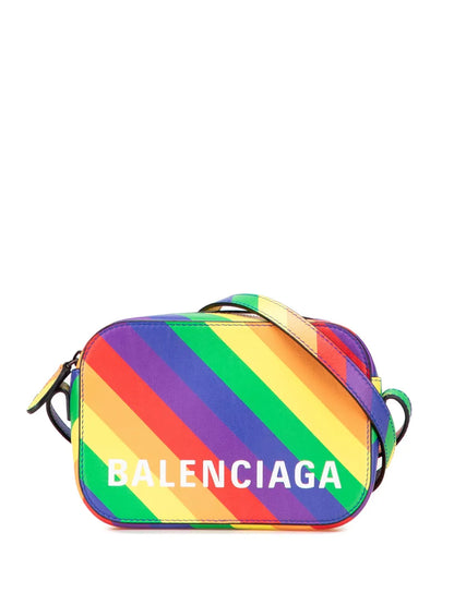 Pre-OwnedBalenciaga Pre-Owned2019 XS Leather Rainbow Logo Ville Camera Bag crossbody bag floriamart.shop
