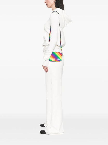 Pre-OwnedBalenciaga Pre-Owned2019 XS Leather Rainbow Logo Ville Camera Bag crossbody bag floriamart.shop