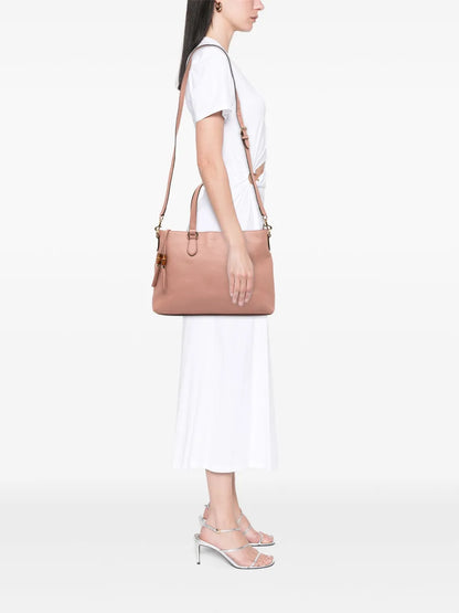 Pre-OwnedGucci Pre-Owned2016-2025 Leather Bamboo Tassel satchel