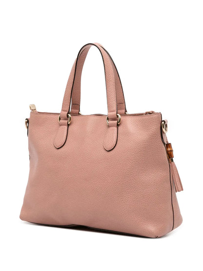 Pre-OwnedGucci Pre-Owned2016-2025 Leather Bamboo Tassel satchel