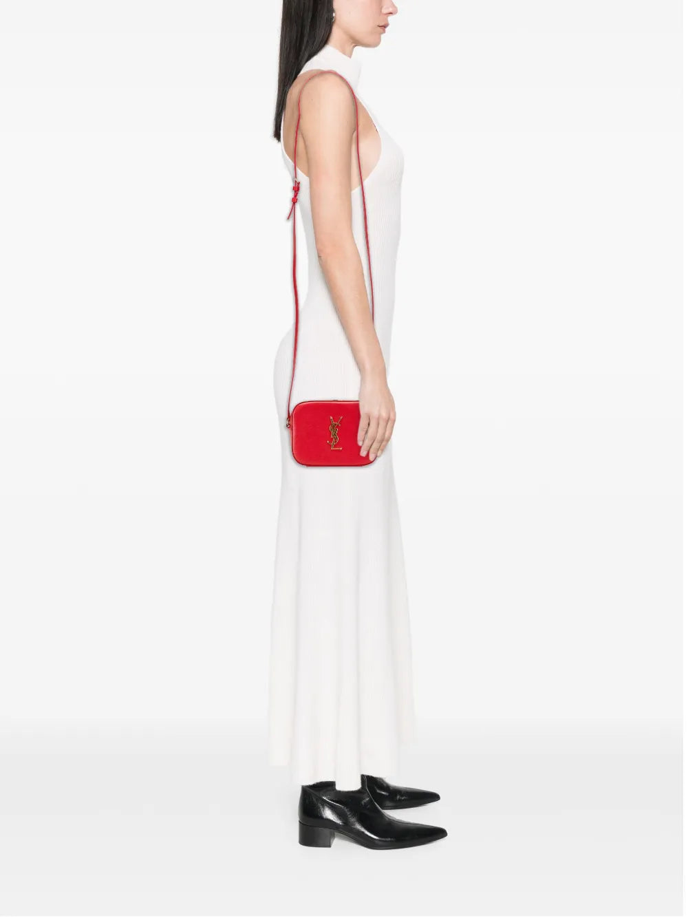 Pre-OwnedSaint Laurent Pre-Owned2015 Small Grain De Poudre Classic Monogram Camera Bag crossbody bag