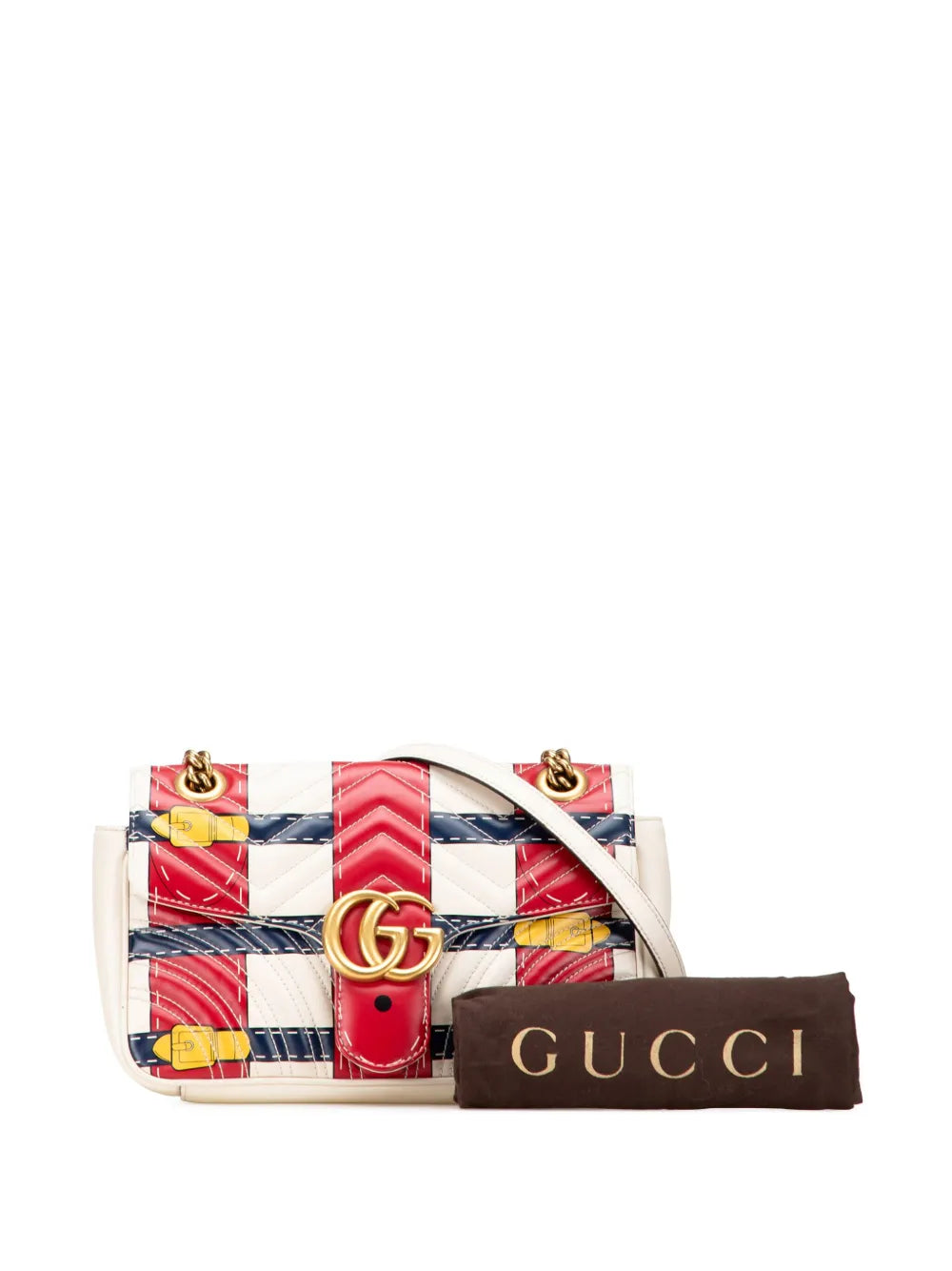 Pre-OwnedGucci Pre-Owned2016-2025 Medium GG Marmont Matelasse Leather Trompe L oeil shoulder bag