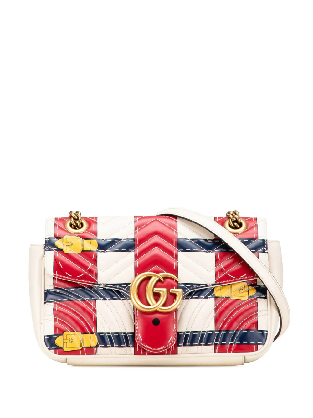 Pre-OwnedGucci Pre-Owned2016-2025 Medium GG Marmont Matelasse Leather Trompe L oeil shoulder bag