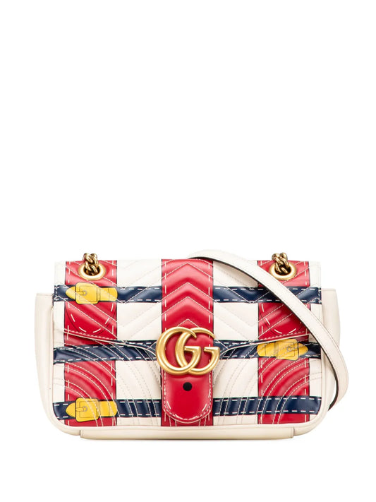 Pre-OwnedGucci Pre-Owned2016-2025 Medium GG Marmont Matelasse Leather Trompe L oeil shoulder bag