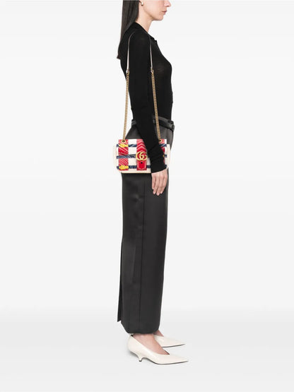 Pre-OwnedGucci Pre-Owned2016-2025 Medium GG Marmont Matelasse Leather Trompe L oeil shoulder bag