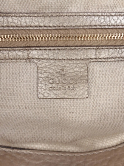 Pre-OwnedGucci Pre-Owned2016-2025 Medium Metallic Leather Soho Chain tote bag