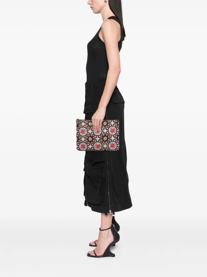 Pre-OwnedCHANEL Pre-Owned2014-2015 Paris Dubai Medium Printed Canvas Cosmetic Case clutch bag