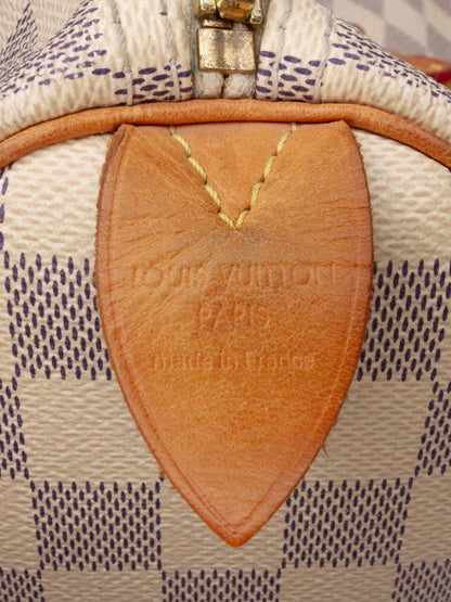 Pre-OwnedLouis Vuitton Pre-Owned2000-2025 Damier Azur Speedy 35 boston bag