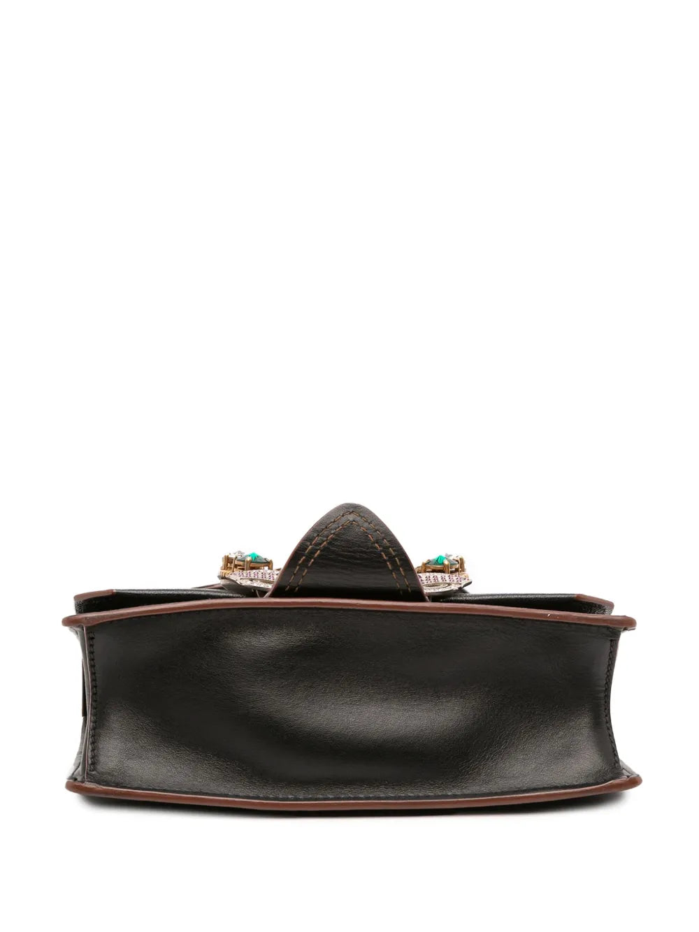 Pre-OwnedMiu Miu Pre-Owned2010-2025 Goatskin Madras Soft Calf Crystal Embellished crossbody bag