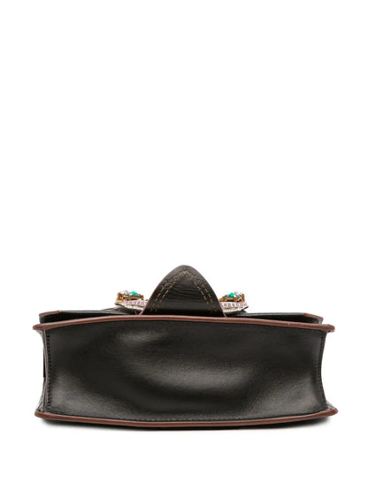 Pre-OwnedMiu Miu Pre-Owned2010-2025 Goatskin Madras Soft Calf Crystal Embellished crossbody bag