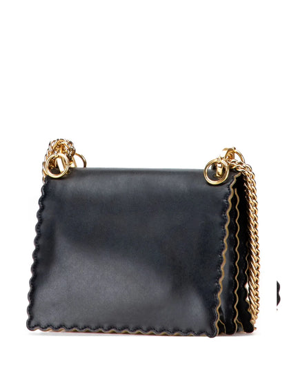 Pre-OwnedFendi Pre-Owned2010-2025 Small Scalloped Leather Kan I crossbody bag