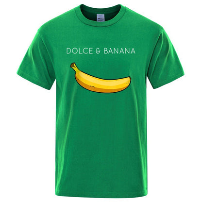 Dolce Banana Fashion Print Men T-shirts floriamart