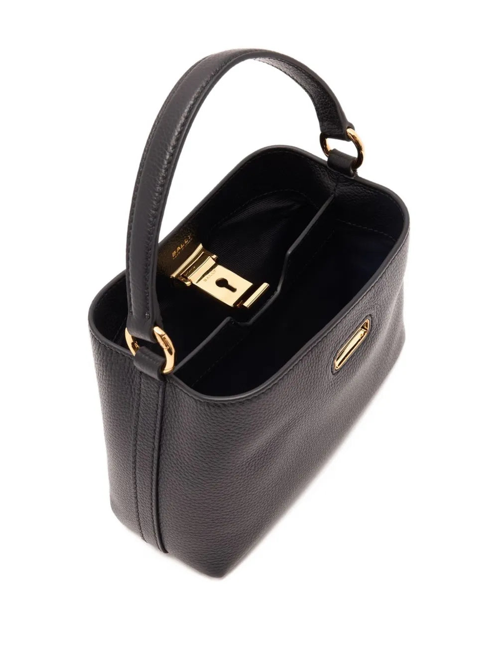 Ballymini Lock Me grained-leather tote bag