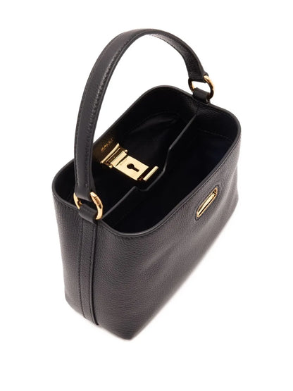 Ballymini Lock Me grained-leather tote bag
