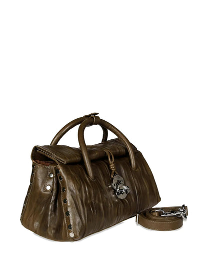 Zanellatosmall Dotta Plissstudded satchel