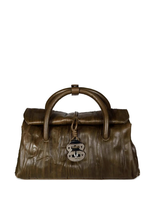 Zanellatosmall Dotta Plissstudded satchel