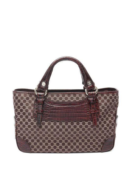 Pre-OwnedCeline Pre-OwnedMacadam crocodile-effect tote bag