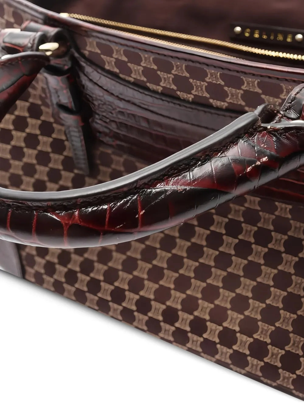 Pre-OwnedCeline Pre-OwnedMacadam crocodile-effect tote bag