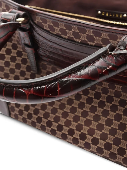 Pre-OwnedCeline Pre-OwnedMacadam crocodile-effect tote bag