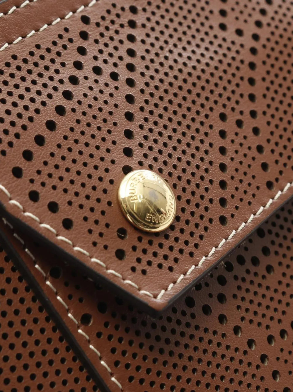 Pre-OwnedBurberry Pre-Owned2000-2017 Mini Perforated Leather Pocket Tote satchel