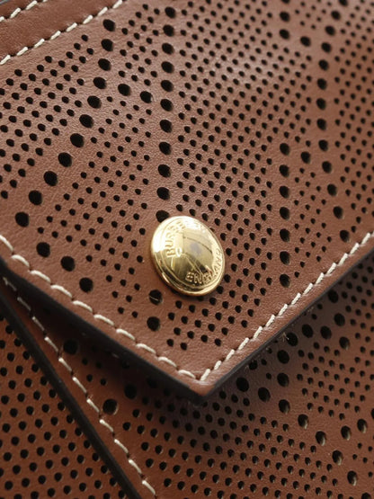 Pre-OwnedBurberry Pre-Owned2000-2017 Mini Perforated Leather Pocket Tote satchel