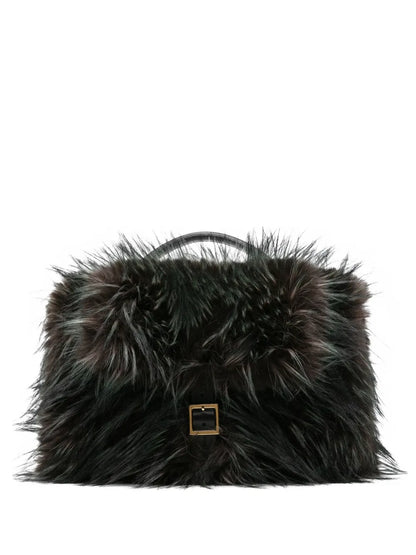 sacaifaux fur tote bag