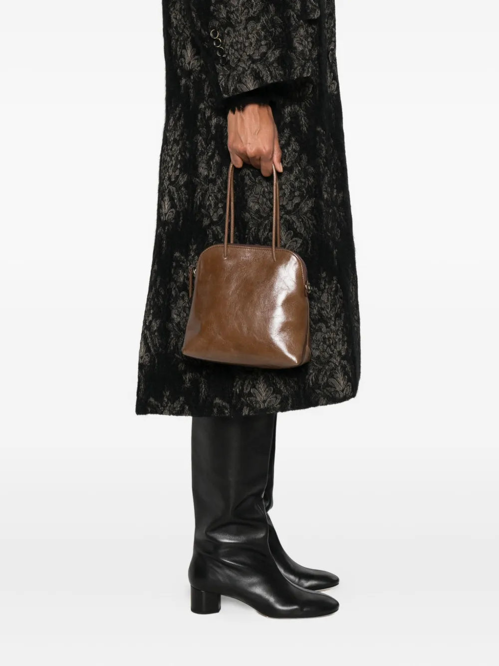 Uma Wangsmall soft leather clutch bag