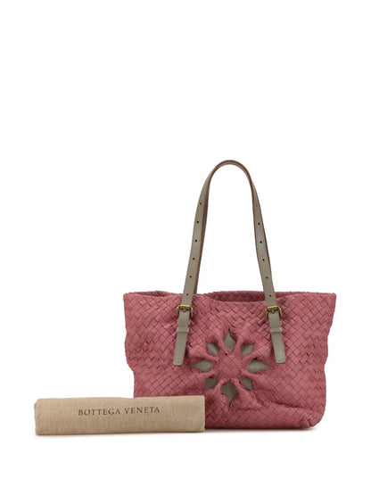 Pre-OwnedBottega Veneta Pre-Owned2000-2010 Intrecciato Marquise Flower tote bag