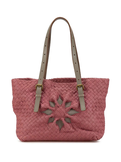 Pre-OwnedBottega Veneta Pre-Owned2000-2010 Intrecciato Marquise Flower tote bag