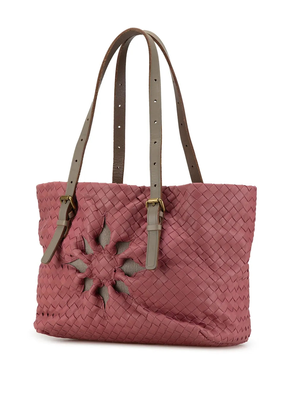 Pre-OwnedBottega Veneta Pre-Owned2000-2010 Intrecciato Marquise Flower tote bag