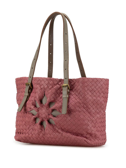 Pre-OwnedBottega Veneta Pre-Owned2000-2010 Intrecciato Marquise Flower tote bag