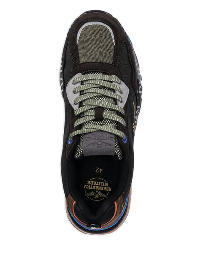 Aeronautica Militare Lettering-Print Sneakers