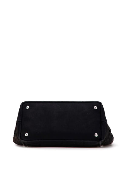 Pre-OwnedPrada Pre-Owned2010-2025 Canvas Wood Handle Canapa Logo satchel