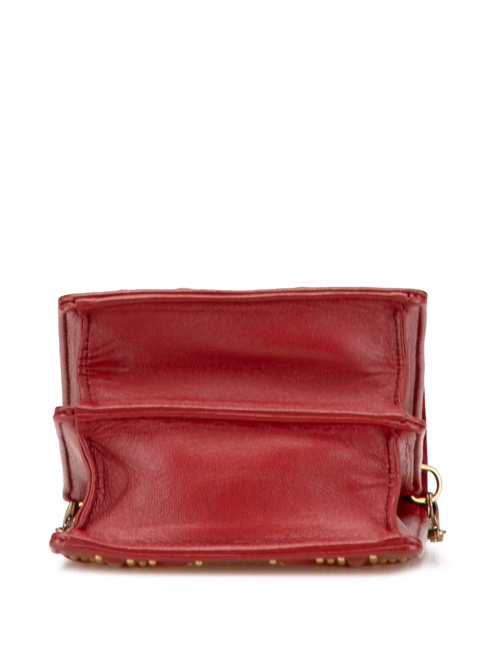 Pre-OwnedChristian Dior Pre-Owned2017 Studded Lambskin Vertical Diorama crossbody bag