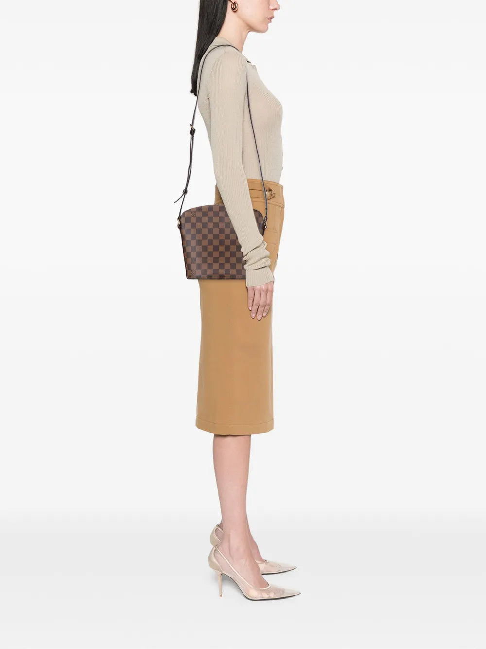 Pre-OwnedLouis Vuitton Pre-Owned2006 Damier Ebene Drouot crossbody bag