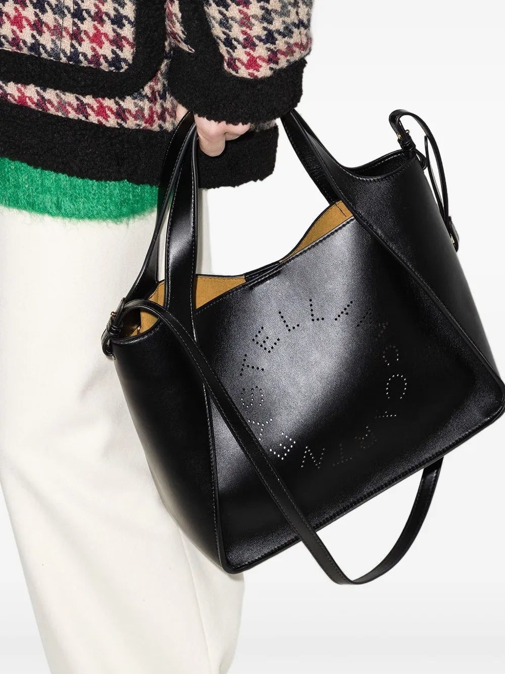 Stella McCartneyperforated-detail leather shoulder bag
