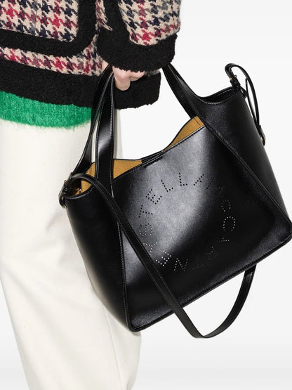 Stella McCartneyperforated-detail leather shoulder bag