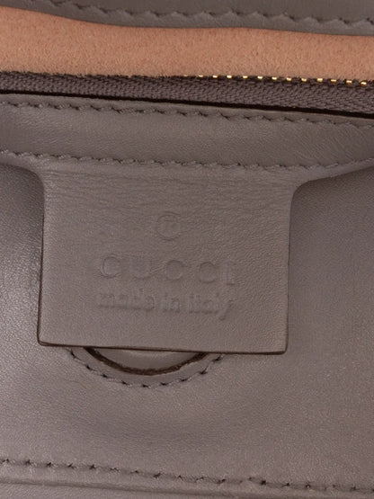 Pre-OwnedGucci Pre-Owned2016-2025 Medium Leather Bamboo Nymphaea satchel
