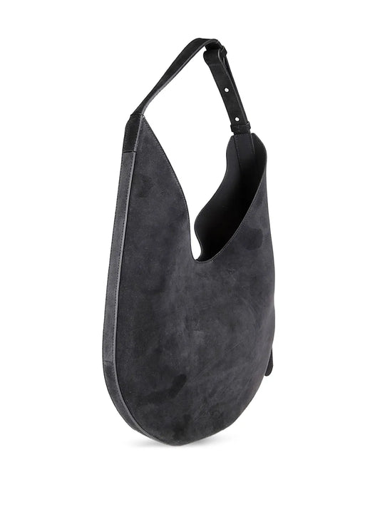 Aesther Ekmeadjustable-strap suede shoulder bag