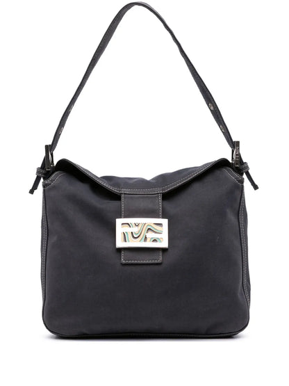 Pre-OwnedFendi Pre-Owned20th Century Canvas FF Marble Double Flap shoulder bag
