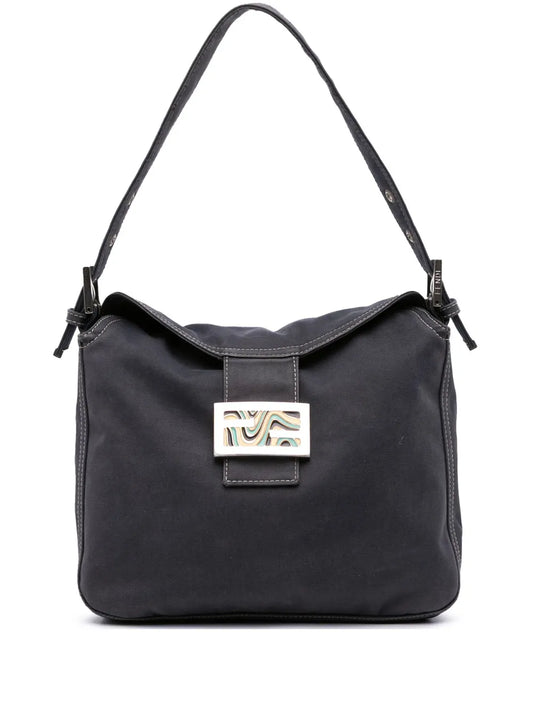 Pre-OwnedFendi Pre-Owned20th Century Canvas FF Marble Double Flap shoulder bag