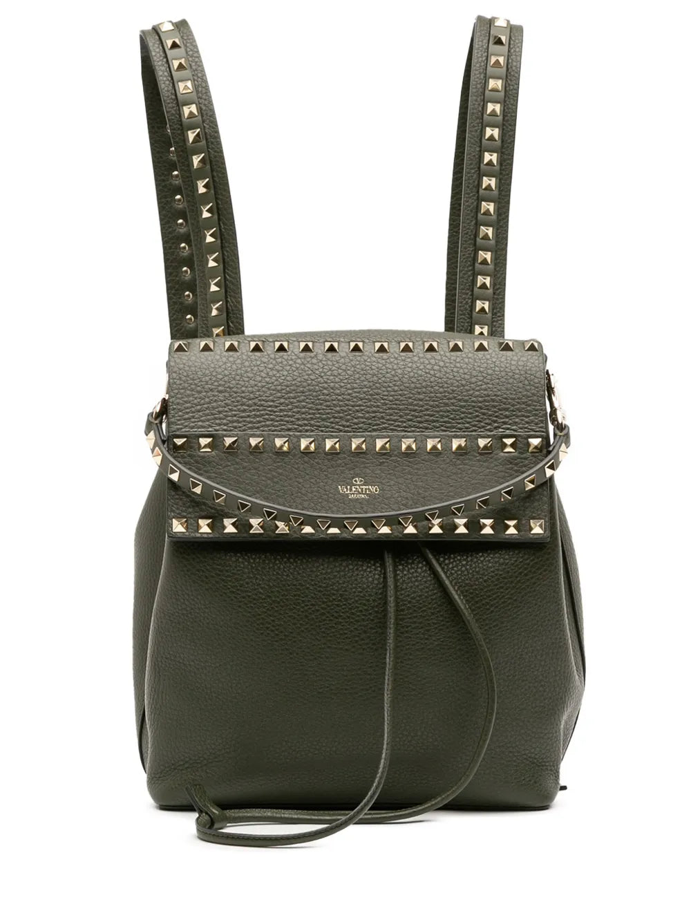 Pre-OwnedValentino Garavani Pre-Owned2018-2025 Grained Calfskin Rockstud Flap backpack