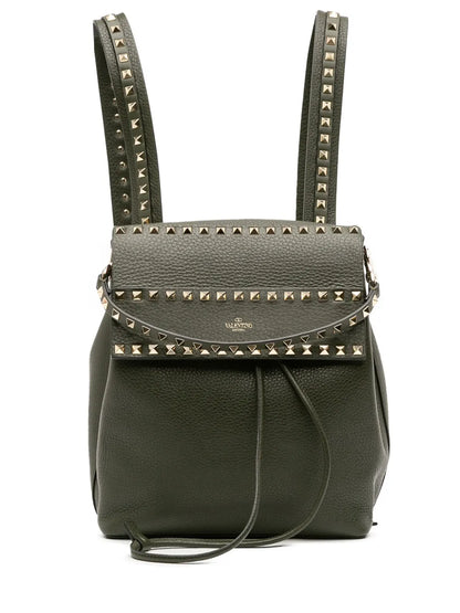 Pre-OwnedValentino Garavani Pre-Owned2018-2025 Grained Calfskin Rockstud Flap backpack