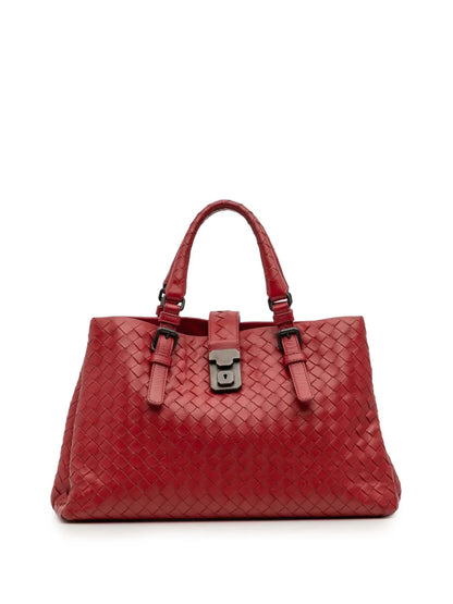Pre-OwnedBottega Veneta Pre-Owned2013-2025 Small Nappa Intrecciato Roma satchel